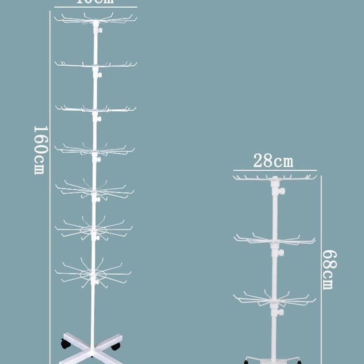 Zakka - Wholesale Retailer Display Stand/Case - Large Floor Top 63" High Metal Stand Revolving Display Rack
