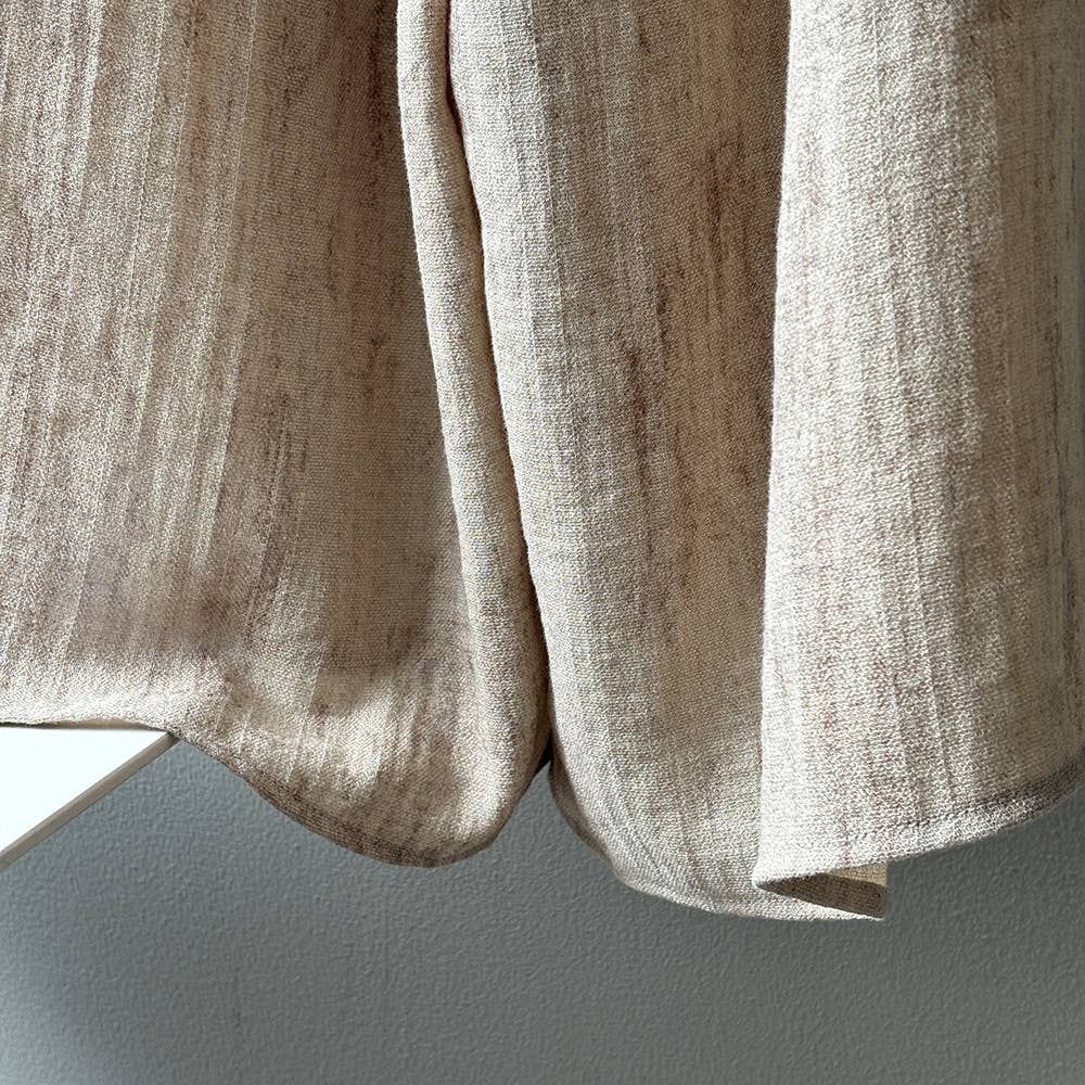 beige Slouchy overalls with 4% linen blend for wholesale on Faire7