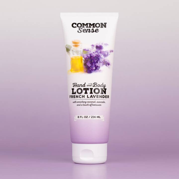French Lavender Lotion - 8 oz tube for wholesale by Common Sense Soap