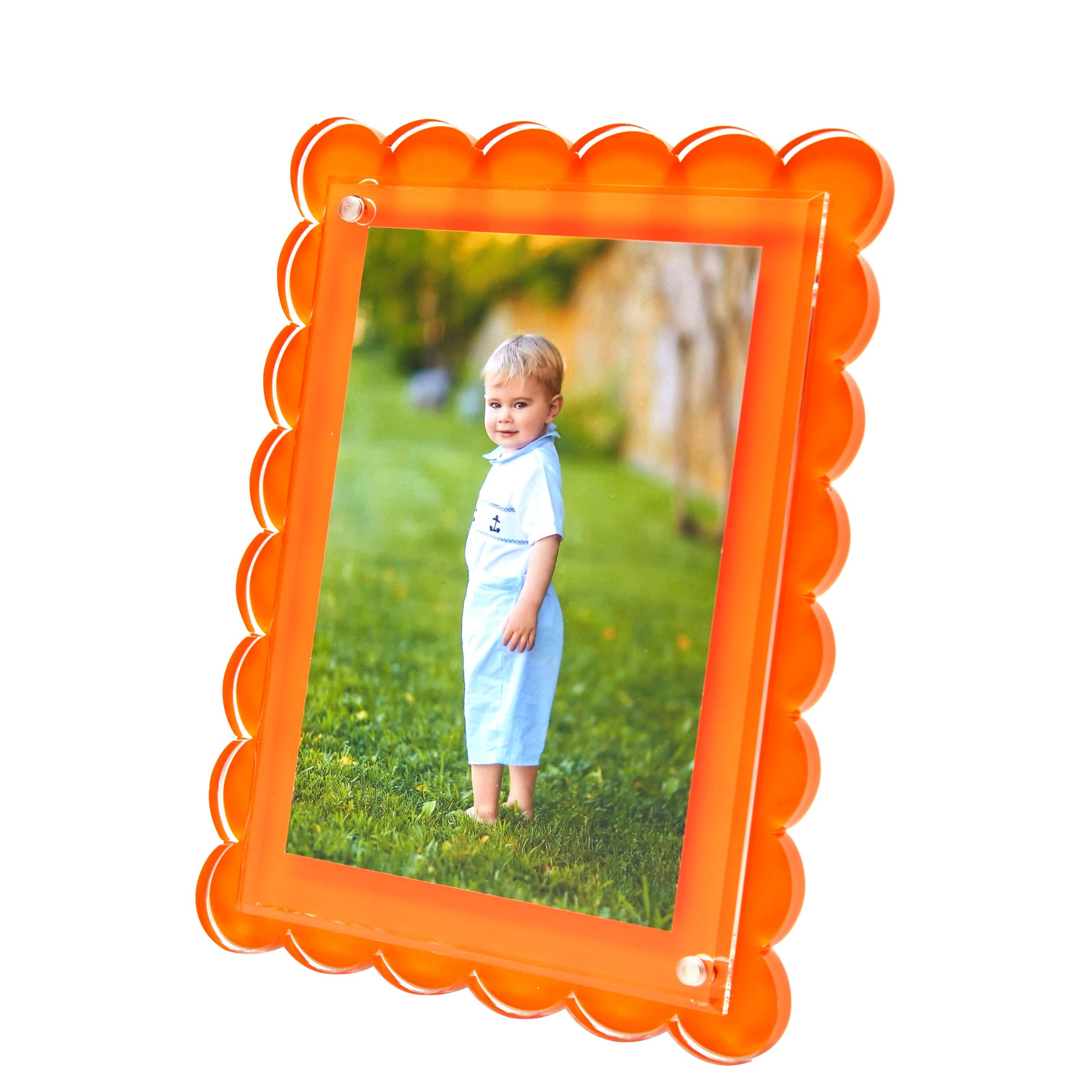 Tara Wilson Designs - Vente Cadres photos - Cadre festonné orange0