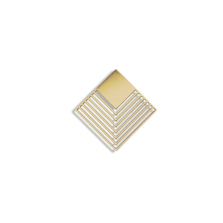 tout simplement - Wholesale Brooch - magnetic brooch “graphic” - gold diamond1