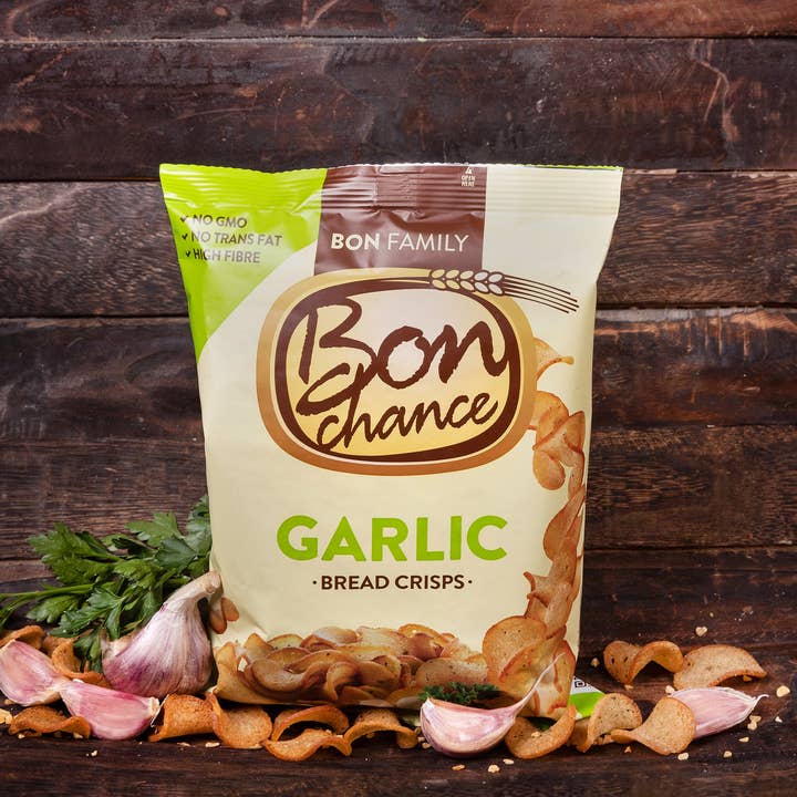 Bon Chance With garlic seasoning mix Bread Crisps - Snack for Sharing with Friends - 240g Pack for wholesale by Lukata LTD