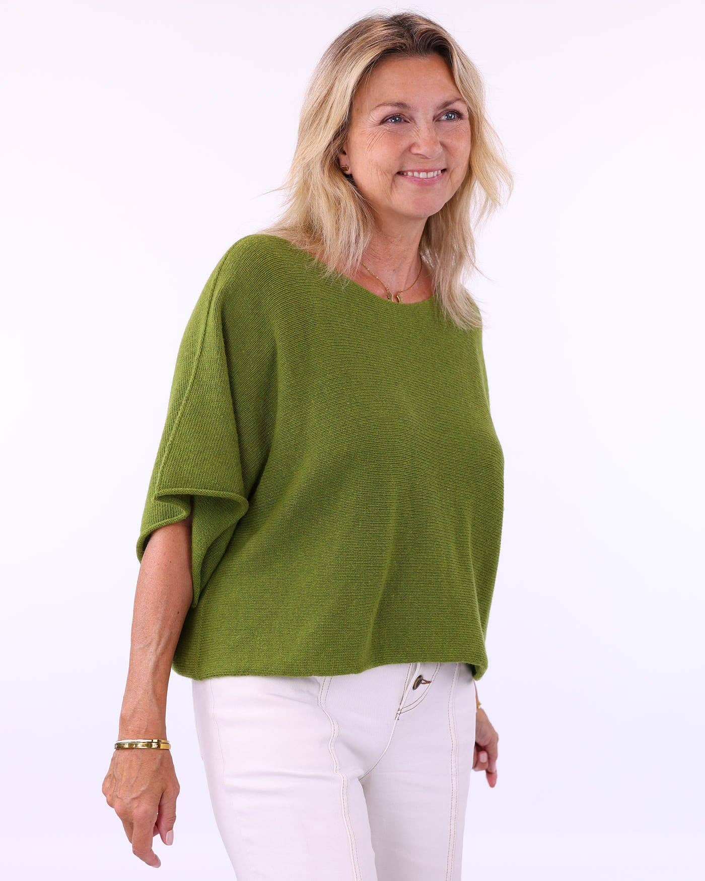 Cadenza Italy Ltd – wholesale Knitted jumper – Women′s – Cashmere Blend Short Tunic Top2