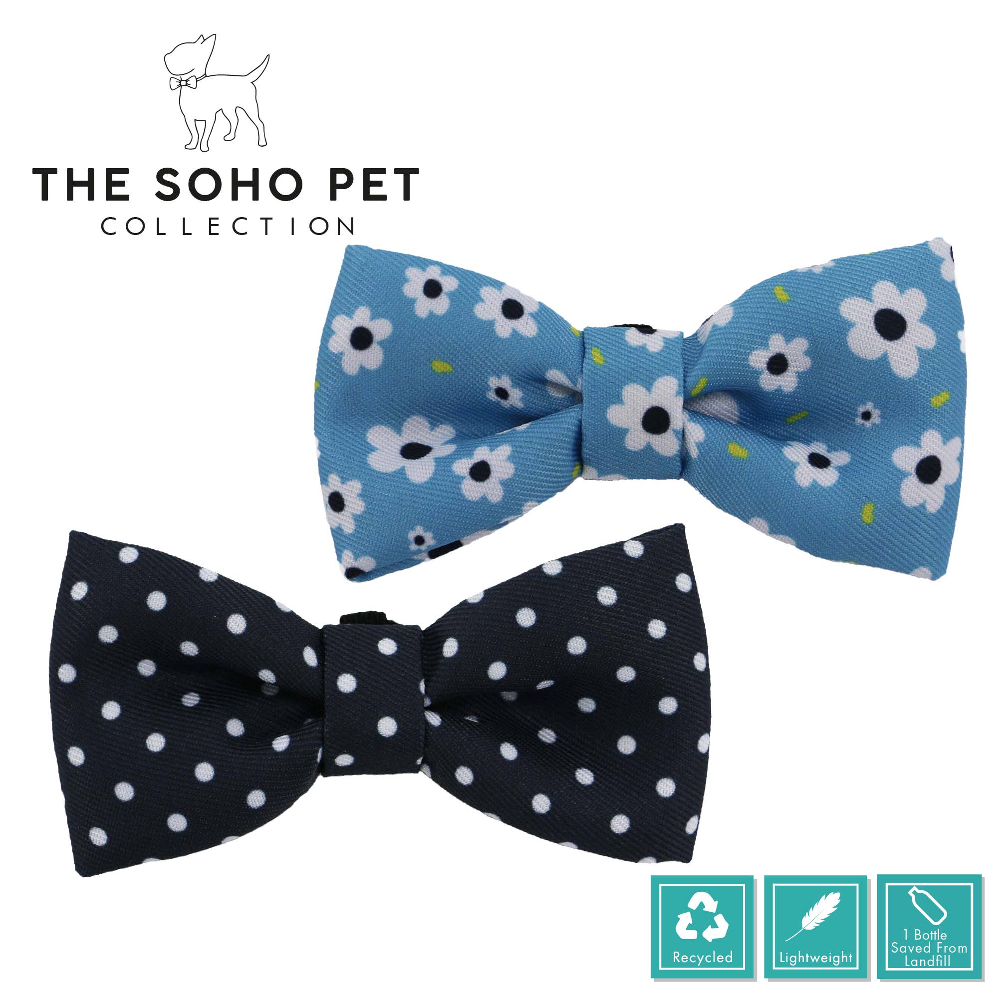 Ancol Pet Products Ltd – wholesale Pet bow tie – Dog – Daisy/Polka   Patterned Bow Tie3