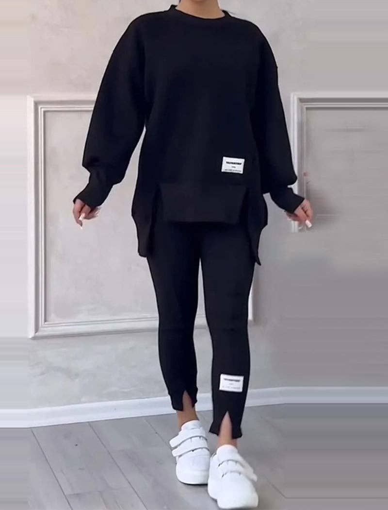 AZSHOP Trading LLC - Wholesale Lounge Set - Women's - Oversized Top and Leggings Set4