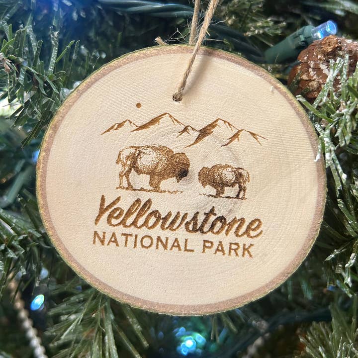 Yellowstone National Park Ornament, Yellowstone Wyoming for wholesale by Parks Art Collection