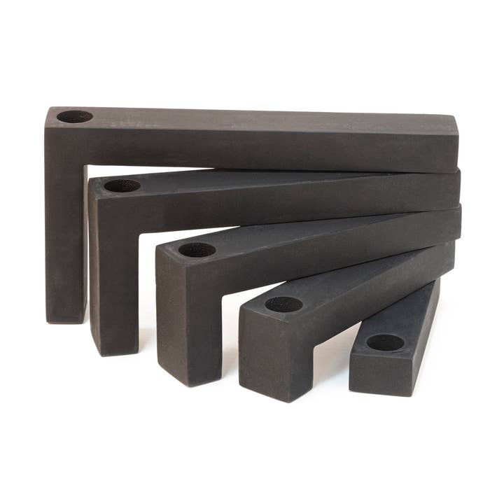 MEERDERE KAARSENHOUDER ZWART HF voor wholesale door Helio Ferretti