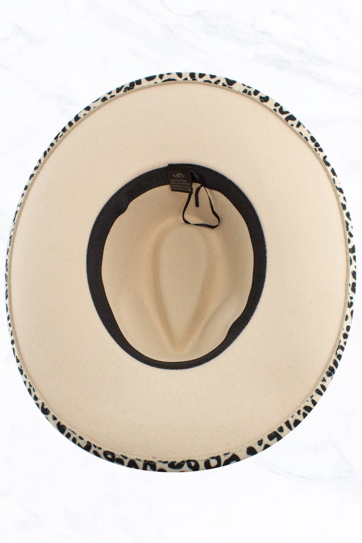 Suzie Q USA - Wholesale Fedora - Women's - Big Brim Peach Heart Top Leopard Jazz Fedora Hat7