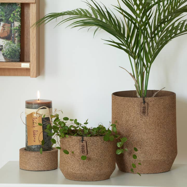 Lübech Living - Wholesale Plant Pot - WOODz Alba pot, Light Wood2