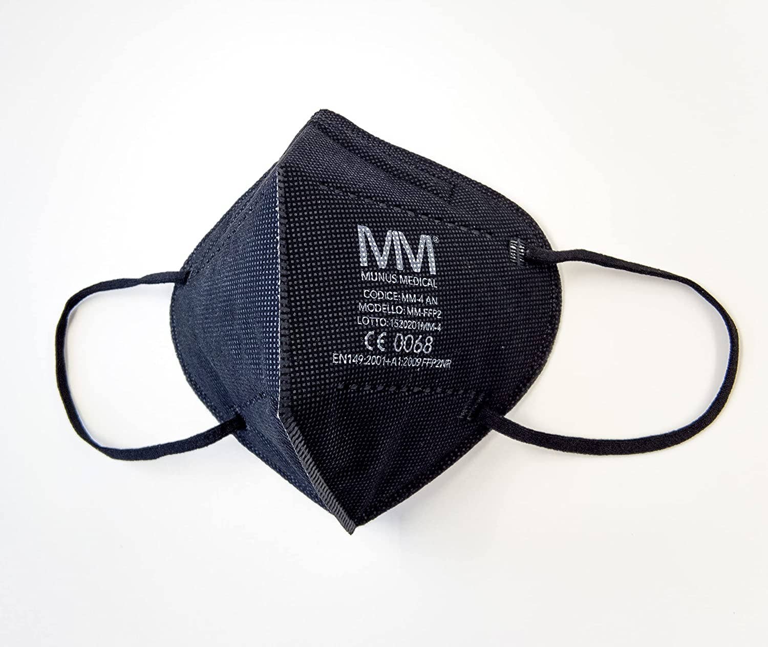 Munus Medical – wholesale Medicinsk mask – FFP2 MM-4AN RESPIRATOR - SVART - Munus Medical2