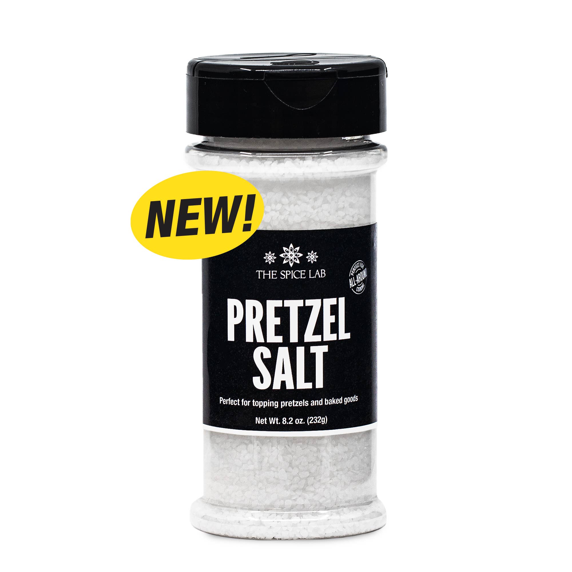 THE SPICE LAB - Wholesale Salt - Pretzel Salt - Case of 6 - 8.2 oz Shaker Jars $2.15 ea.0