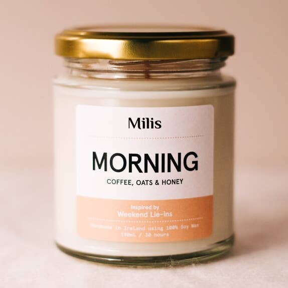 Milis - Wholesale Jar/Filled Candle - Morning Candle - coffee caramel & chocolate 0