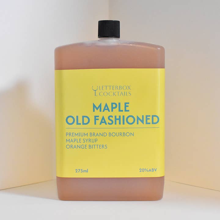 Maple Old Fashioned for wholesale by LetterBox Cocktails