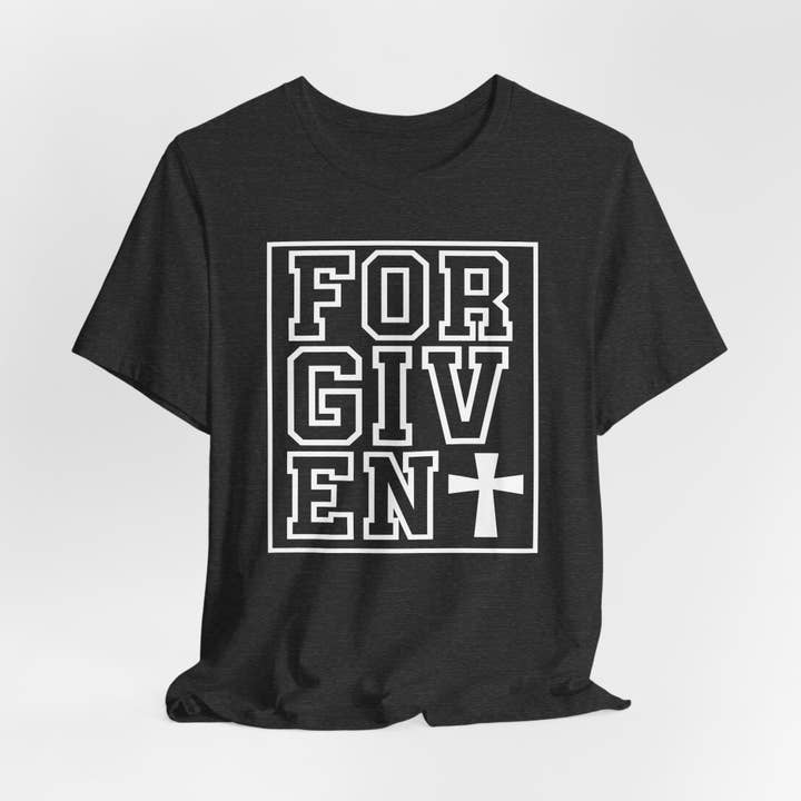 Optime Plus LLC - Wholesale Screen Printed T-Shirt - Unisex - Forgiven | Salvation & Grace Tee13