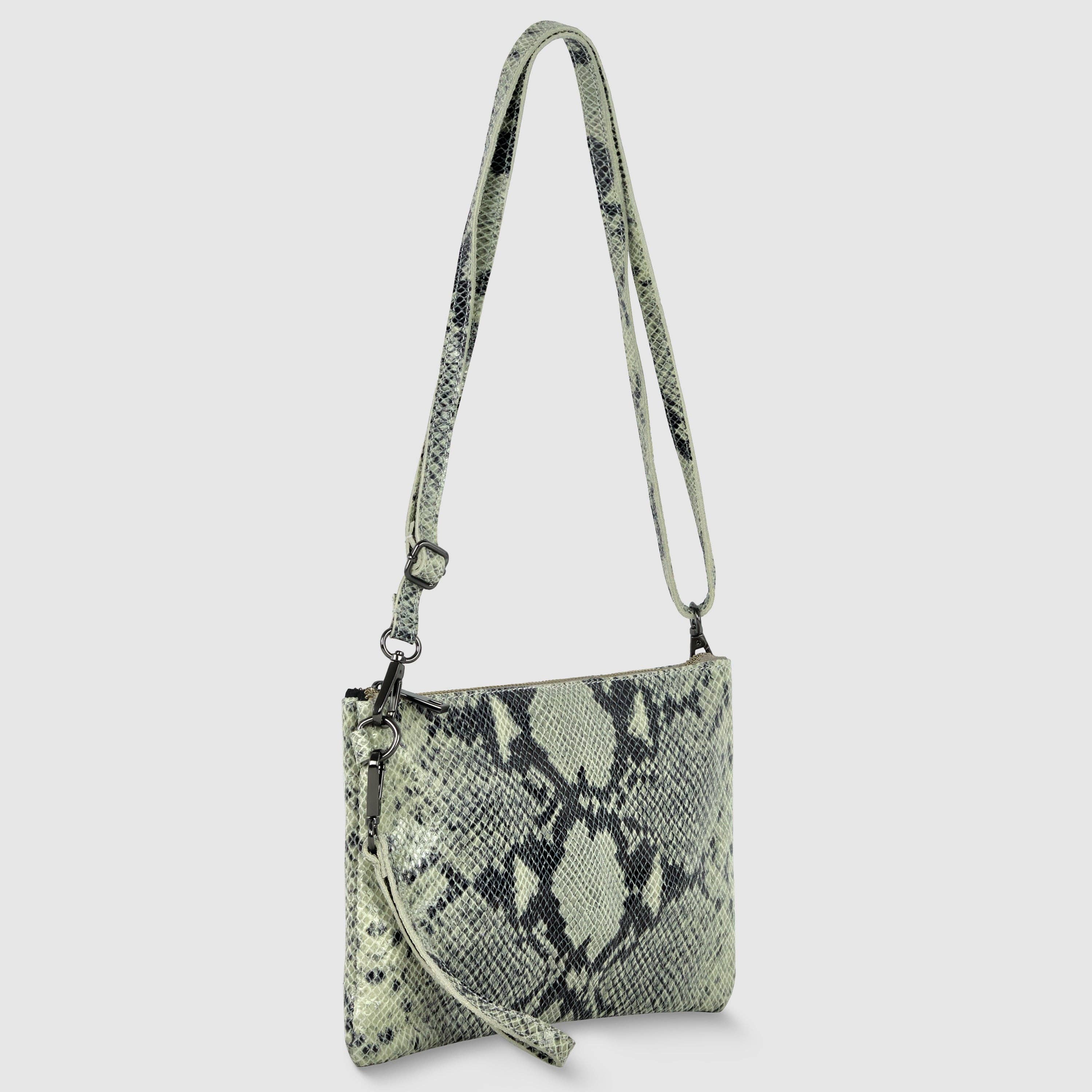 TAKEASY - Wholesale Crossbodytas - Dames - Python-Print Suède Schoudertas3