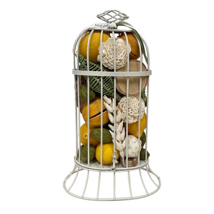 Orange Flower Potpourri Garden Urn for wholesale by Andaluca