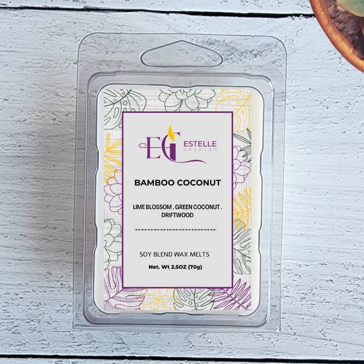 Bambu Kokosnöt Vaxsmält | 70g för wholesale av Estelle Creates