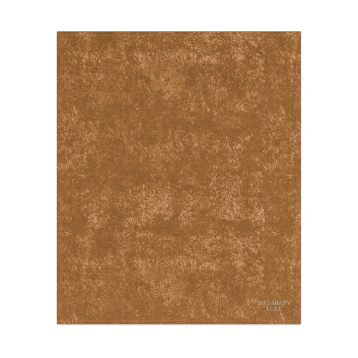 SWEARAPY™ LUXE Crushed Velvet Throw Blanket | Ultra-Soft Luxury Home Decor for Couch & Bed-Cognac for wholesale by Swearpy