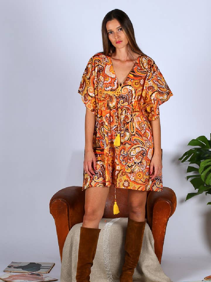 PONCHO - PALERME pour la vente par LARA ETHNICS