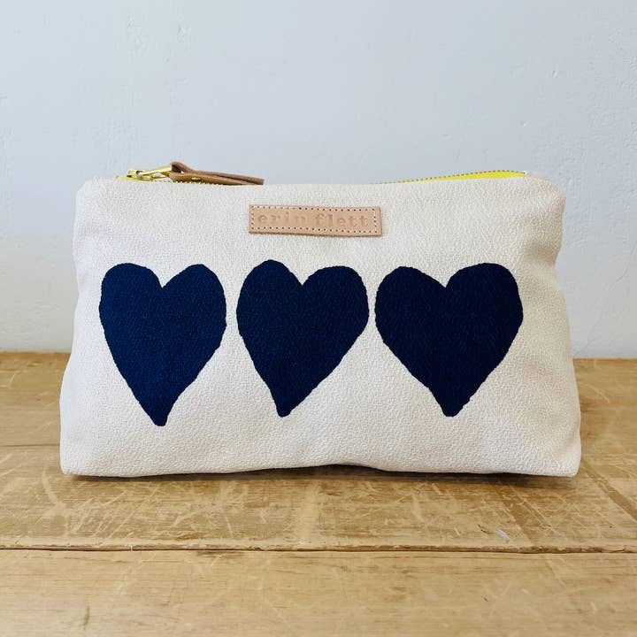 Navy Heart Laura Bag for wholesale by Erin Flett