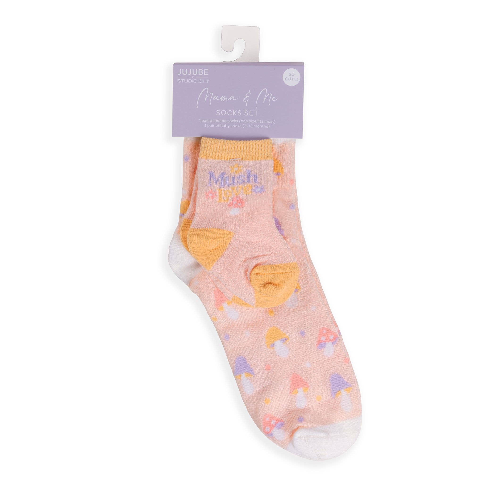 JuJuBe - Wholesale Socks - Women's - Mama & Me Socks Set Mushy Love1