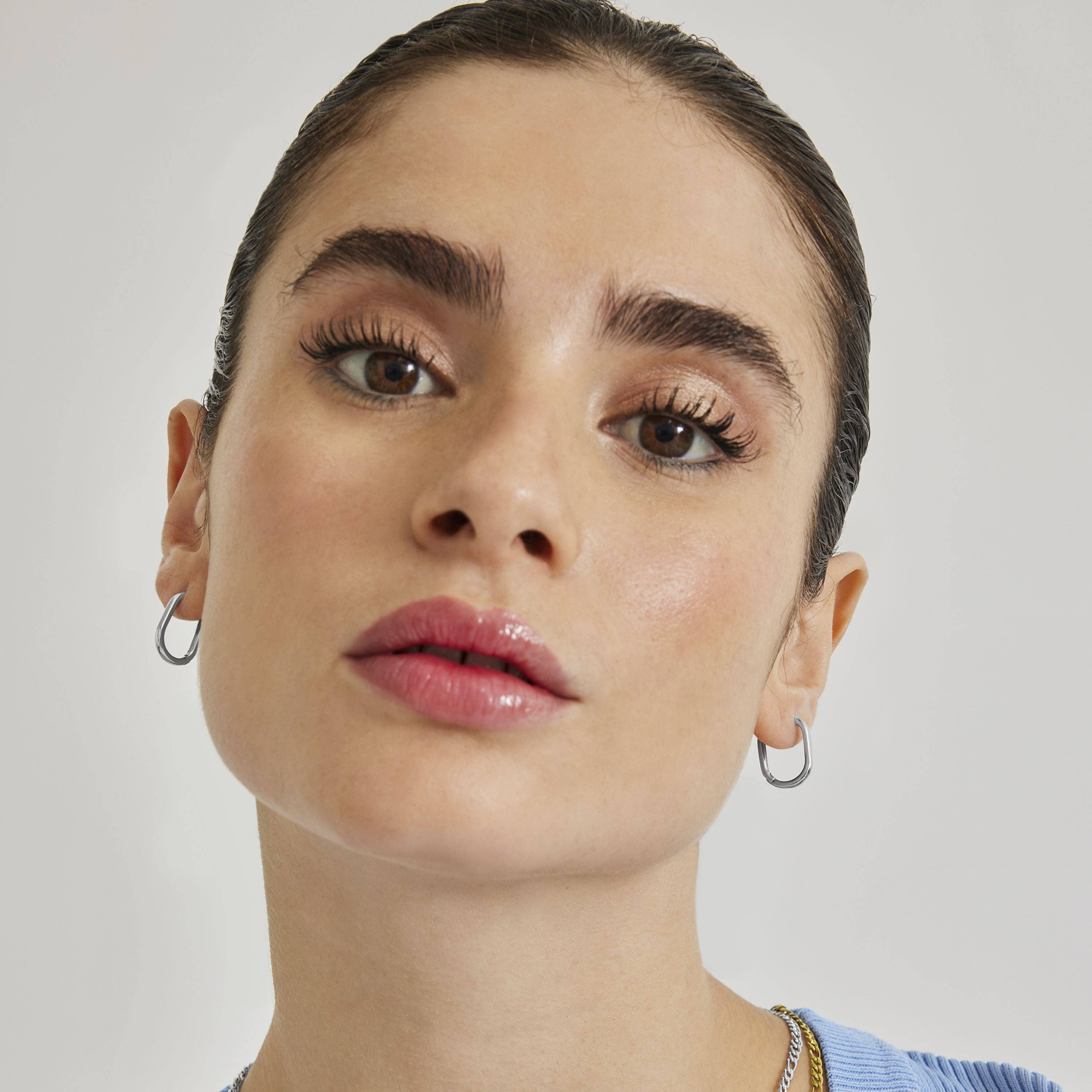 Luxenter - Wholesale Hoop Earrings - Pendientes acabados en rodio - Tosith2