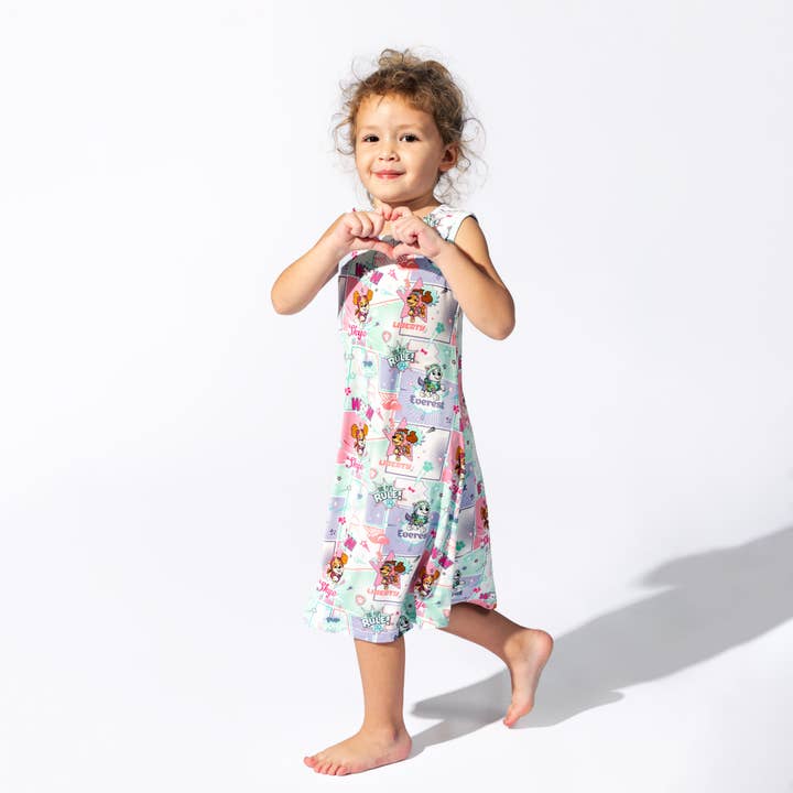 Bellabu Bear - Wholesale Dress - Kids - PAW Patrol Girl Pups Bamboo Girls' Sleeveless Dress4