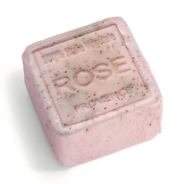 Rose eksfolierende sæbeklods 260 g for engroshandel hos MAITRE SAVONITTO