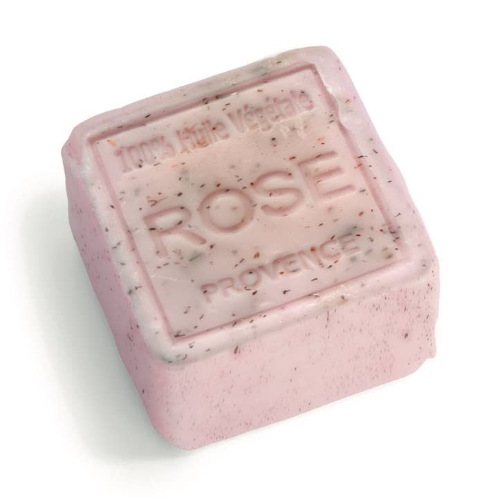 Rose Exfoliating Cube Soap 260g for wholesale by MAITRE SAVONITTO