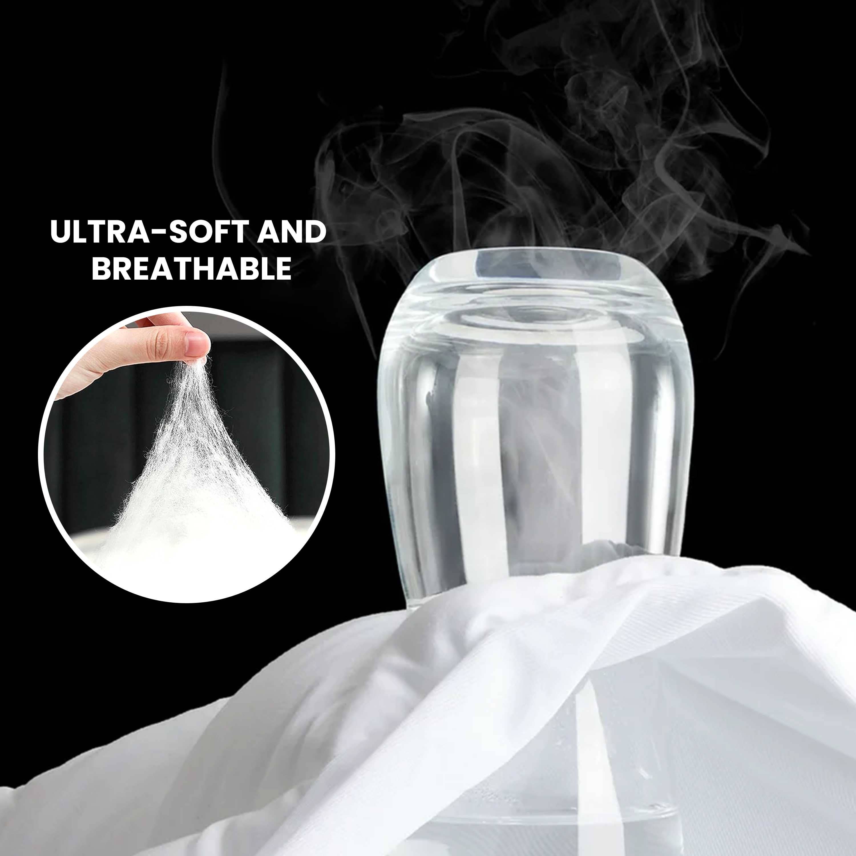 White Mattress Protector-Breathable Deep Pocket (30cm) Bed Cover for wholesale on Faire5