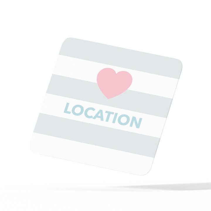 Betty Boyns Designs – wholesale Coasters – HEART MY LOCATION COASTER
State your required location2