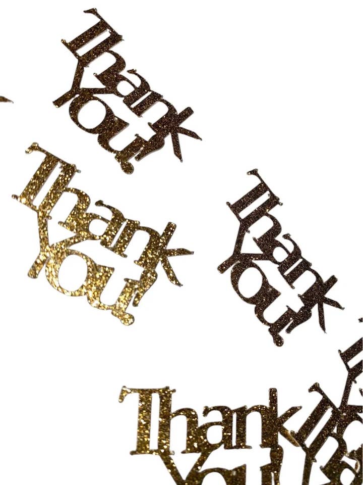 Thank You Confetti for wholesale by ASAP Craft Supplies