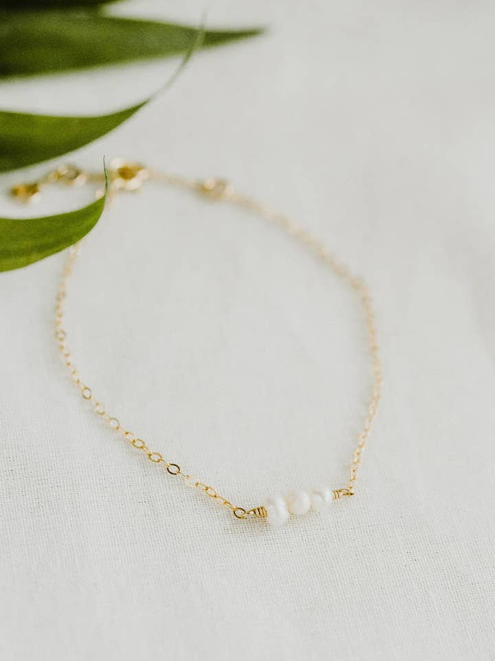 Audrey Pearl Bracelet for wholesale by Dainty & Daring
