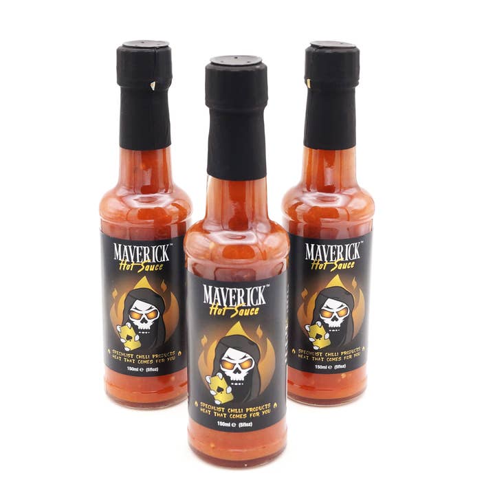 Maverick™ Caramelised Shallot, Garlic & Habanero Hot Sauce for wholesale by Grim Reaper