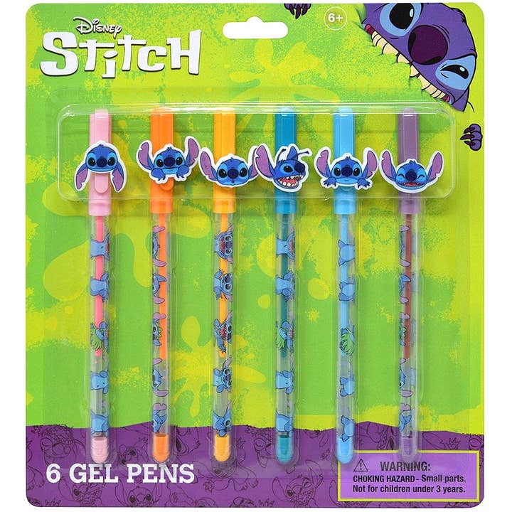 STITCH 6 CANETAS DE GEL, 717678ST por atacado de JOIA ACCESSORIES