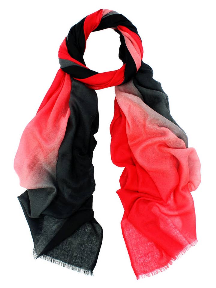 Bold Ombre Oversized 100% Wool Scarf – Scarves for Women for wholesale by Aavion