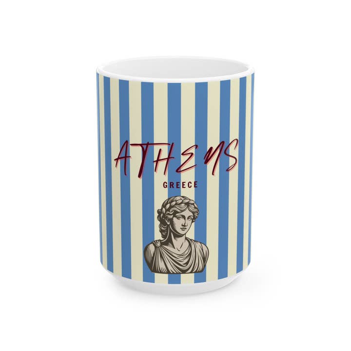Tasse en céramique ATHENS, Culture grecque pour la vente par MARA Style