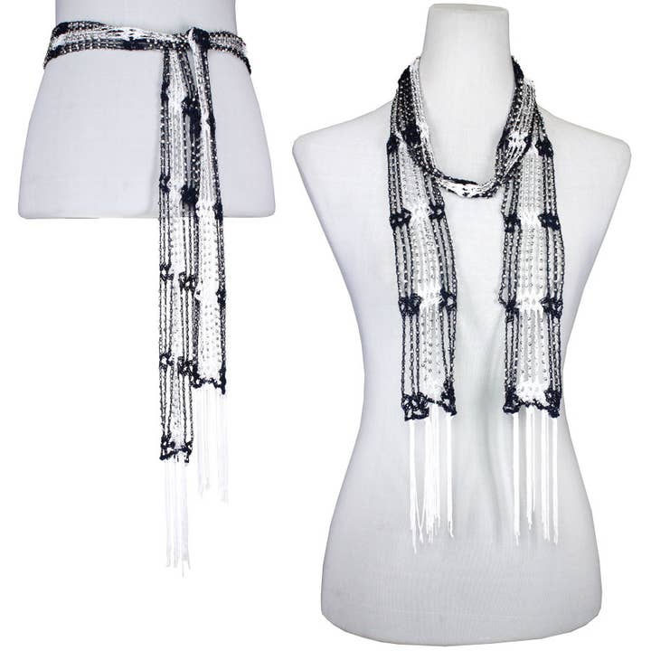 The Magic Scarf Company - Wholesale Scarf - Women's - 1755 - Shanghai Beaded Scarves/Sash96