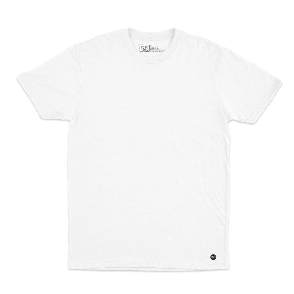 West Path - Vendita all'ingrosso Maglietta - Uomo - Maglietta da uomo in cotone biologico, certificata dal commercio equo e solidale, bianca5