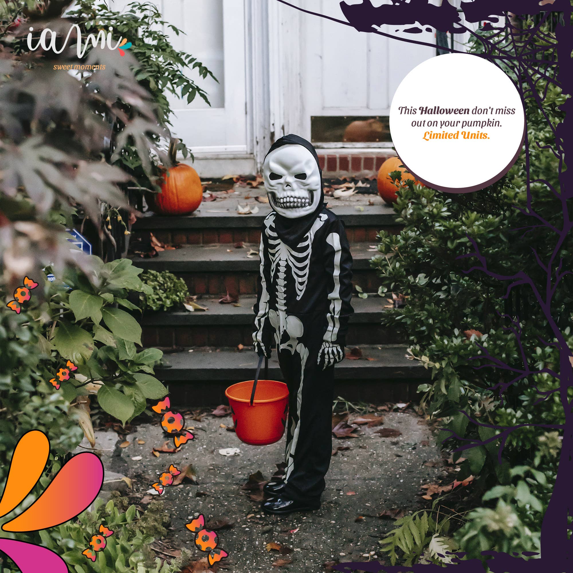 IAMI - Vendita all'ingrosso Caramello - Teschi di Halloween: ripieni di caramelle e dolci - 400 gr3