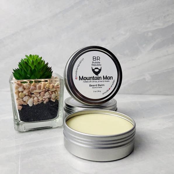 Mountain Man Beard Balm for wholesale by Bubble Republic