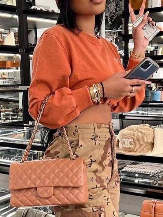 Letter Crop tröja för wholesale av Flarix