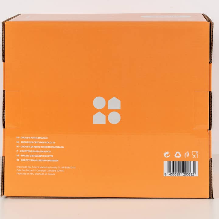 Lätt Home - Wholesale Cooking Pot - OVAL COCOTTE 33X11 CM 6 L ORANGE6