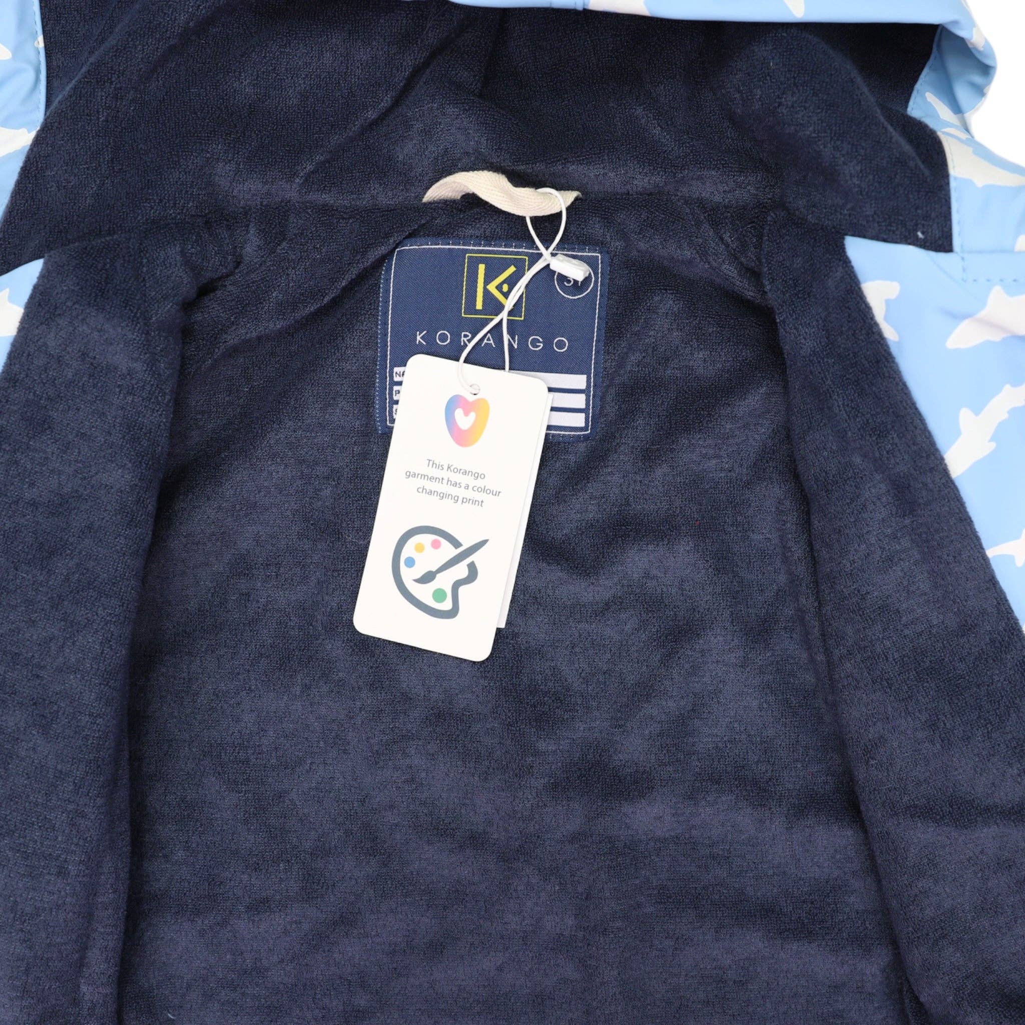 Shark Colour Change Raincoat Blue for wholesale on Faire4