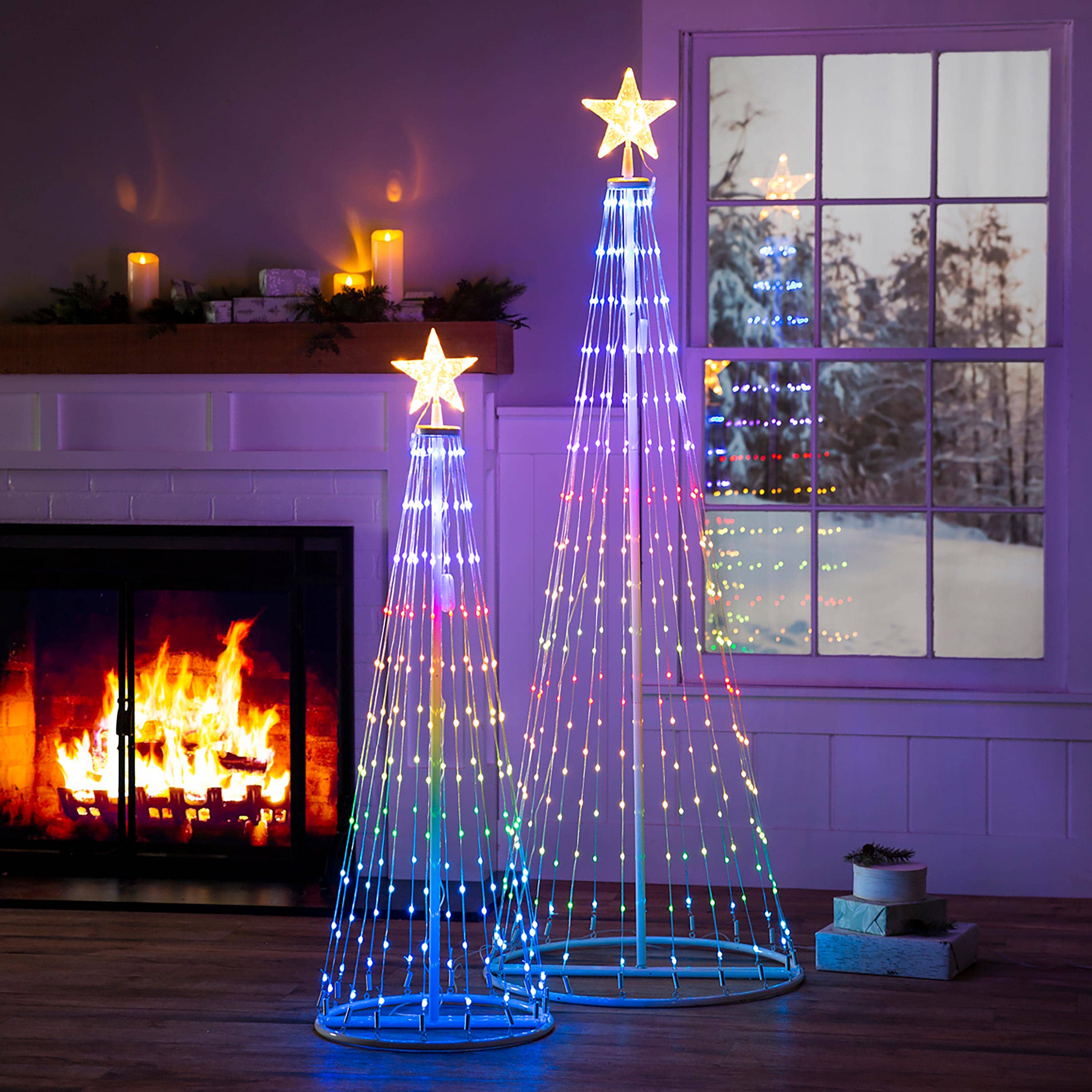 Evergreen Enterprises - Wholesale Christmas Decoration - Indoor/Outdoor Cone tree with RGB Lights 75"0