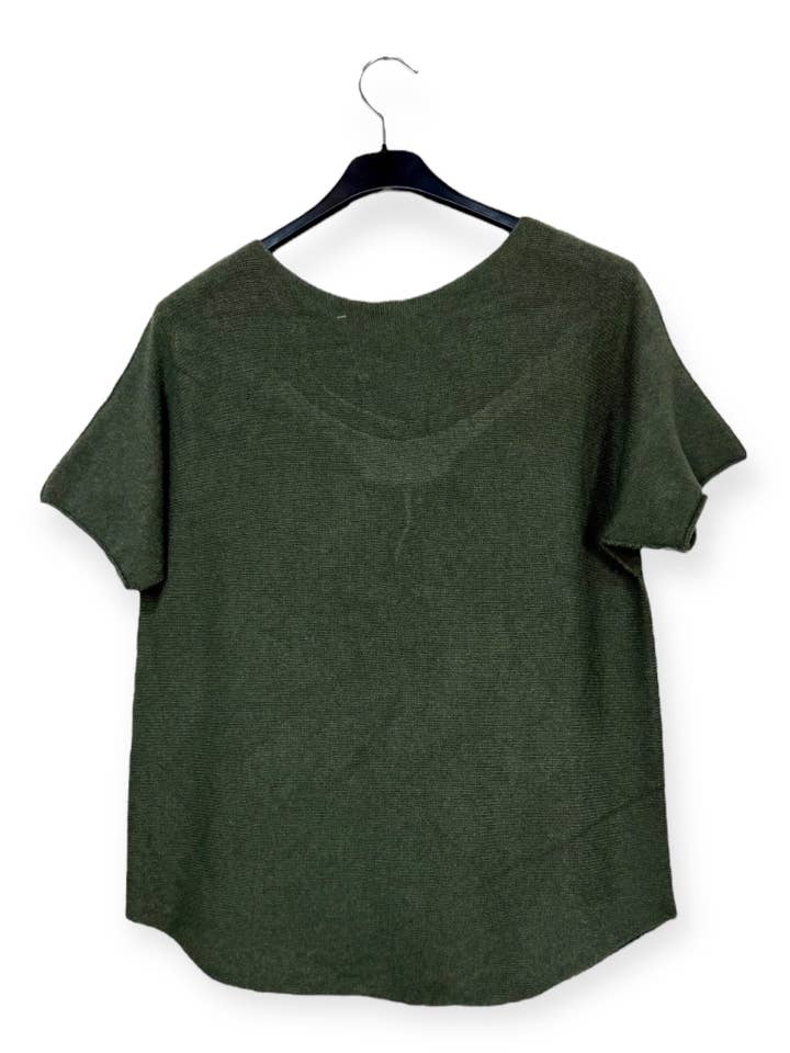 Lucky Nana - Wholesale Knit Top - Women's - AH 2203 - Soft Short-Sleeve Top5