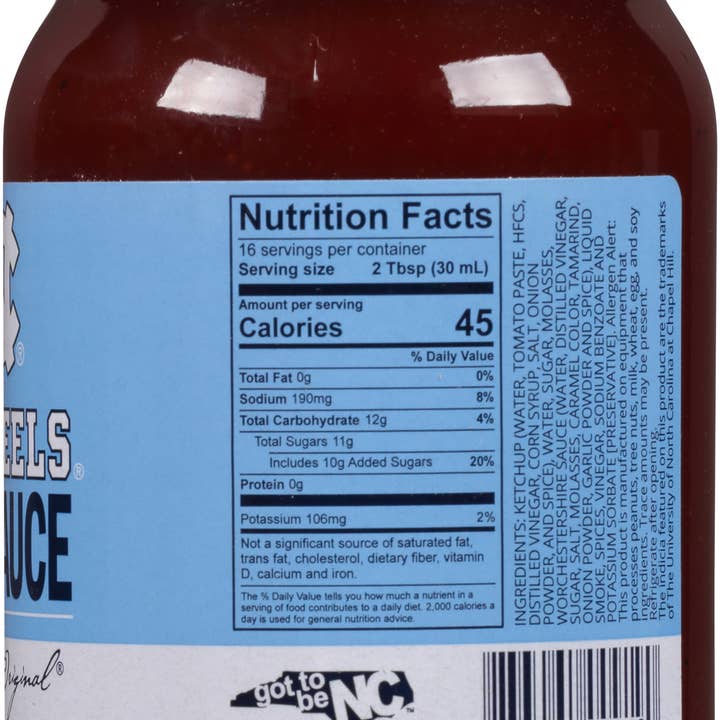 Cackalacky® - Vente Sauces barbecue - Sauce barbecue Carolina Tar Heels® (16 oz)3