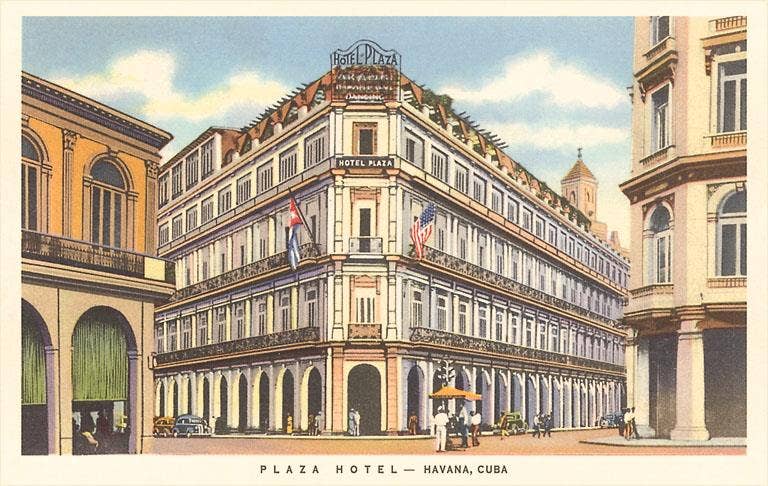 Found Image Press - Wholesale Sticker - Sticker CU-137 Plaza Hotel, Havanna, Cuba0