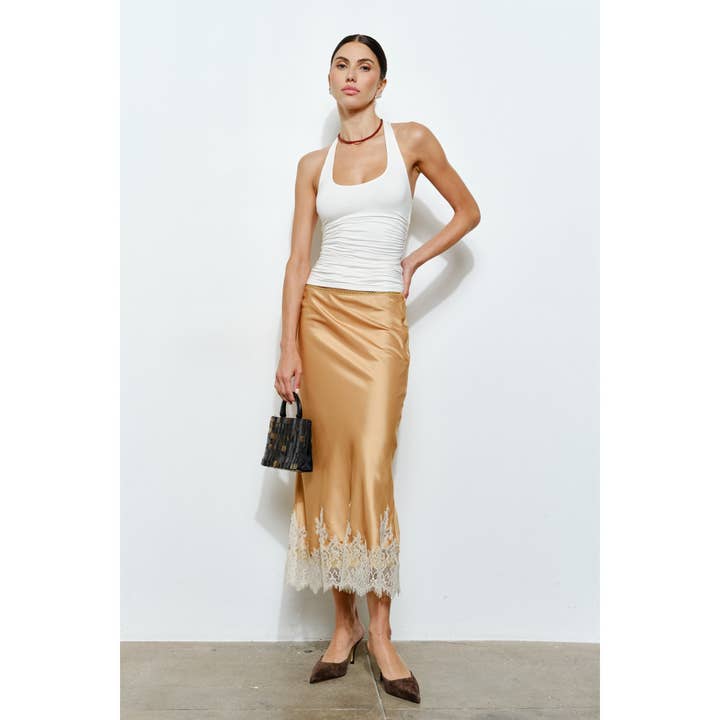 Loucia - Wholesale Tank Top - Women's - Helena Ruched Halter Top0