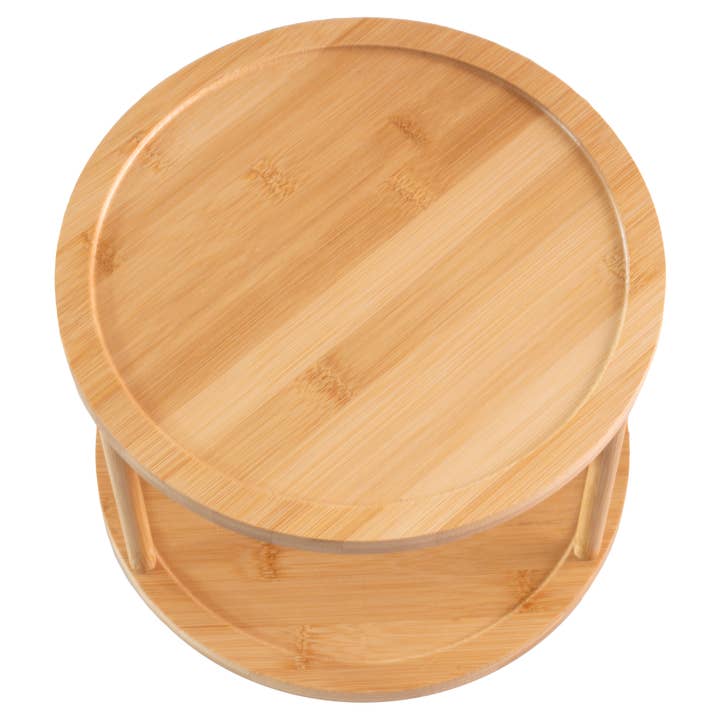 Totally Bamboo - Wholesale Lazy Susan - TB Home Two-Tier Lazy Susan Turntable